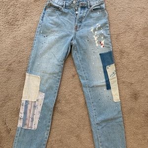 Urban Outfitters patchwork jeans